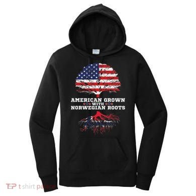 Norwegian American American Grown With Norway Roots Women's Hoodie