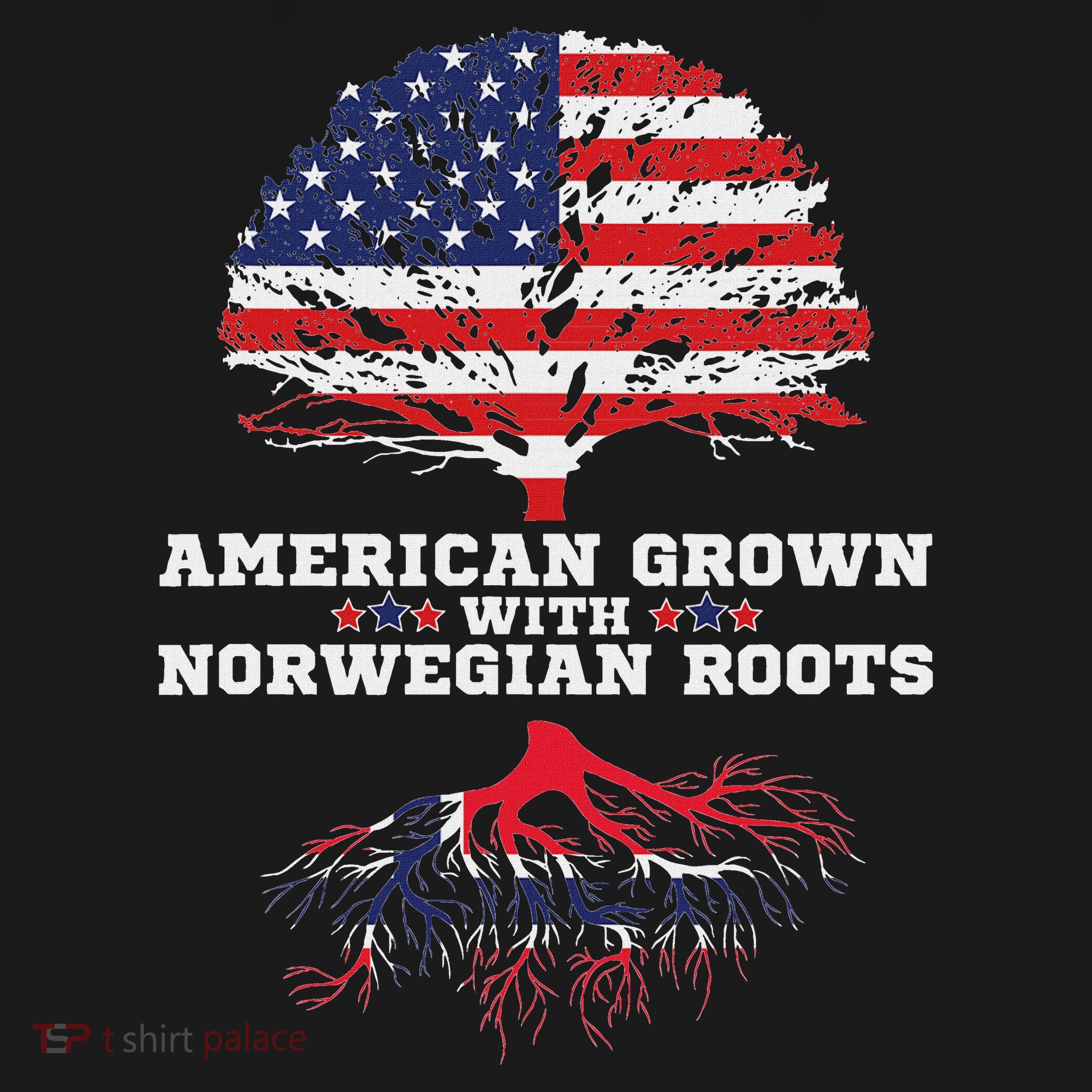 Norwegian American American Grown With Norway Roots Women's Hoodie