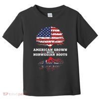 Norwegian American American Grown With Norway Roots Toddler T-Shirt thumb 0