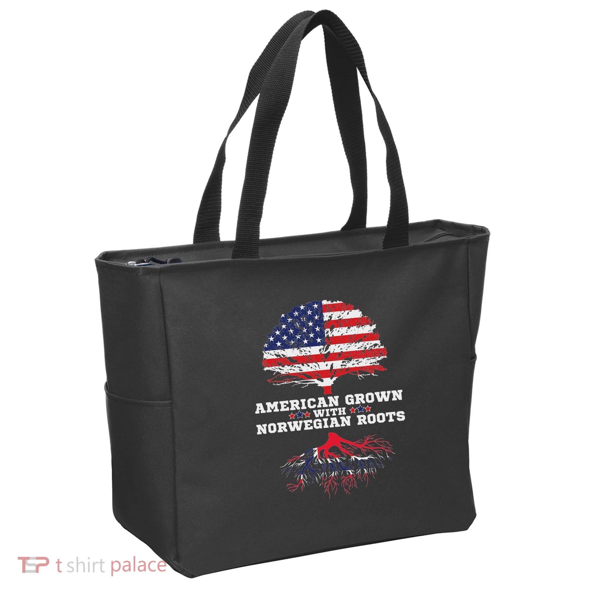 Norwegian American American Grown With Norway Roots Tote Bag