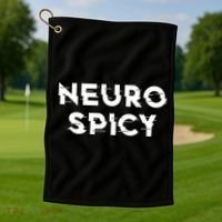Neurospicy Adhd Autism Neurodiversity Neurodivergent Gift Golf Towel thumb 1