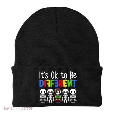 Neurodiversity Autism Awareness ItS Ok To Be Different Gift Beanie