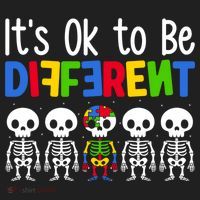 Neurodiversity Autism Awareness ItS Ok To Be Different Gift Beanie thumb 2
