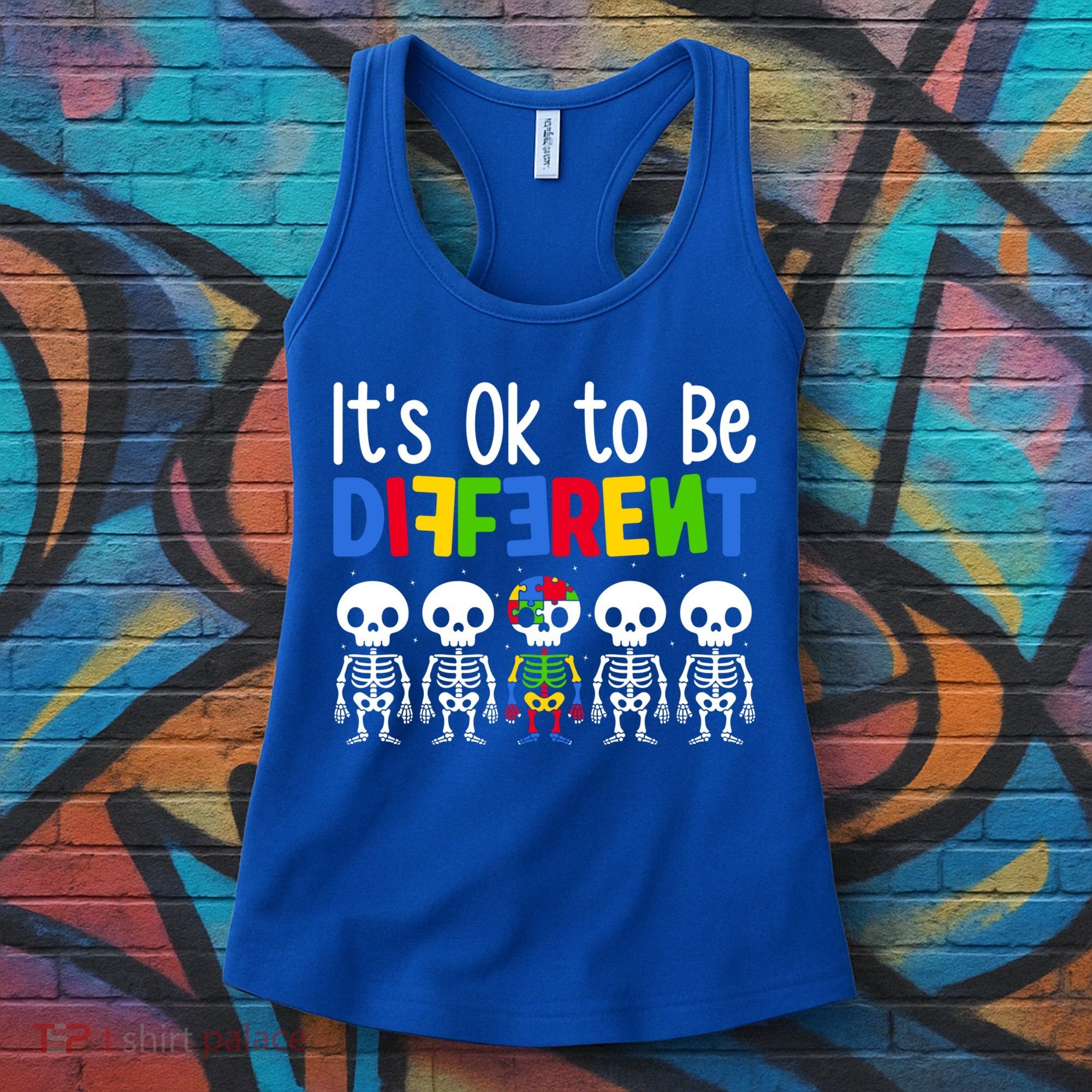 Neurodiversity Autism Awareness ItS Ok To Be Different Gift Women's Tank Top