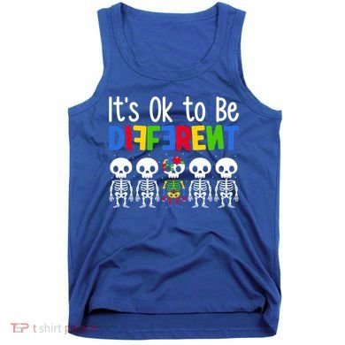 Neurodiversity Autism Awareness ItS Ok To Be Different Gift Tank Top