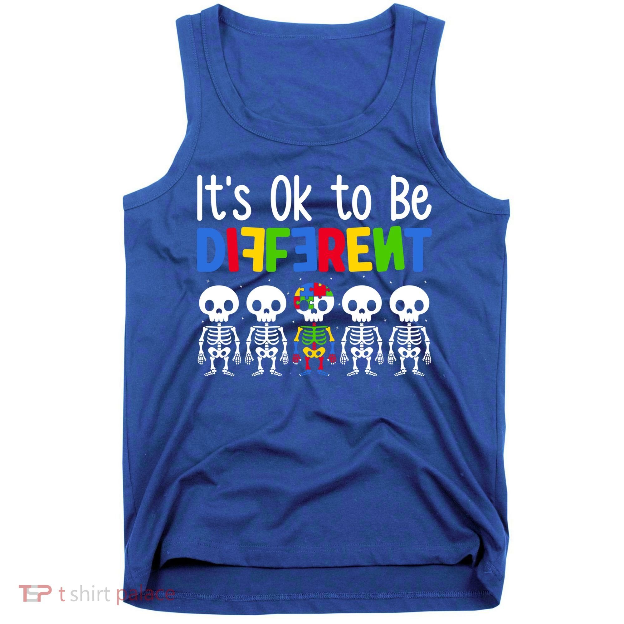 Neurodiversity Autism Awareness ItS Ok To Be Different Gift Tank Top