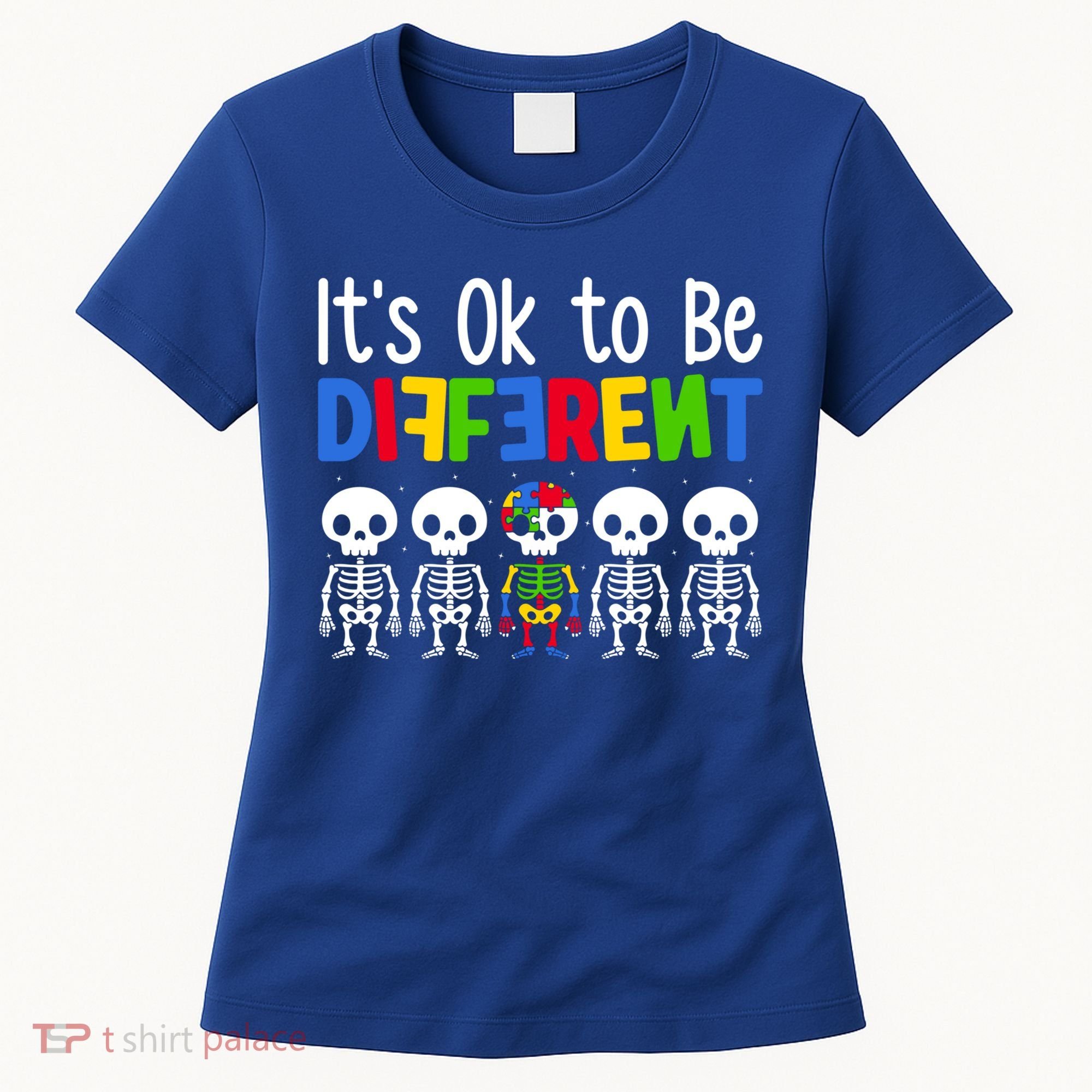 Neurodiversity Autism Awareness ItS Ok To Be Different Gift Women's T-Shirt