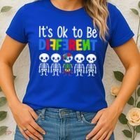 Neurodiversity Autism Awareness ItS Ok To Be Different Gift Women's T-Shirt thumb 2