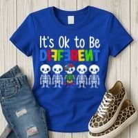 Neurodiversity Autism Awareness ItS Ok To Be Different Gift Women's T-Shirt thumb 3
