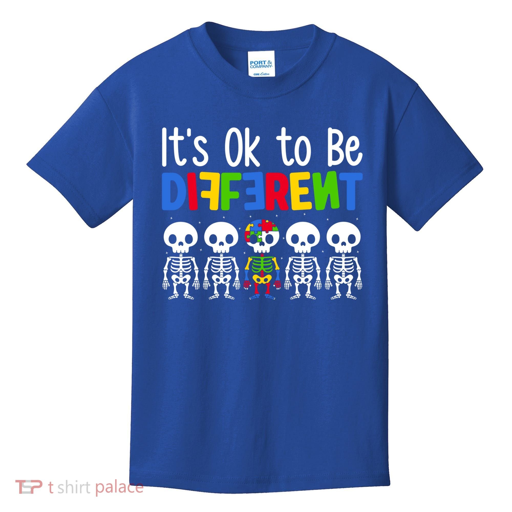 Neurodiversity Autism Awareness ItS Ok To Be Different Gift Kids T-Shirt