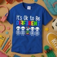 Neurodiversity Autism Awareness ItS Ok To Be Different Gift Kids T-Shirt thumb 3