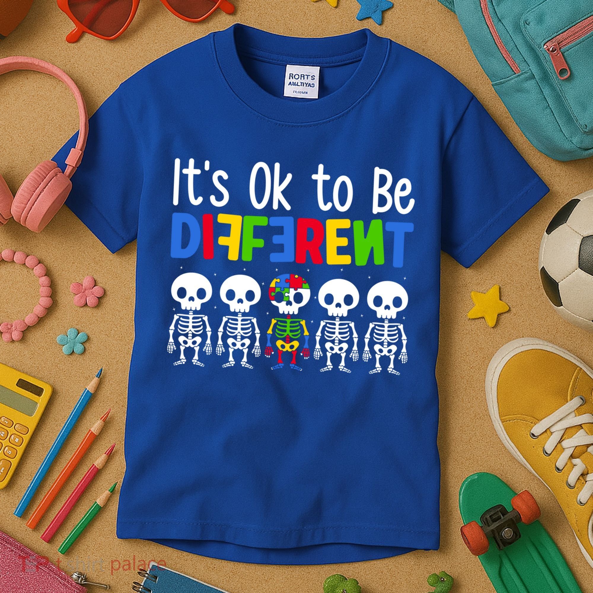 Neurodiversity Autism Awareness ItS Ok To Be Different Gift Kids T-Shirt