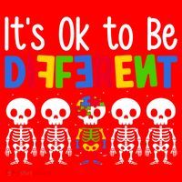 Neurodiversity Autism Awareness ItS Ok To Be Different Gift Santa Hat thumb 1
