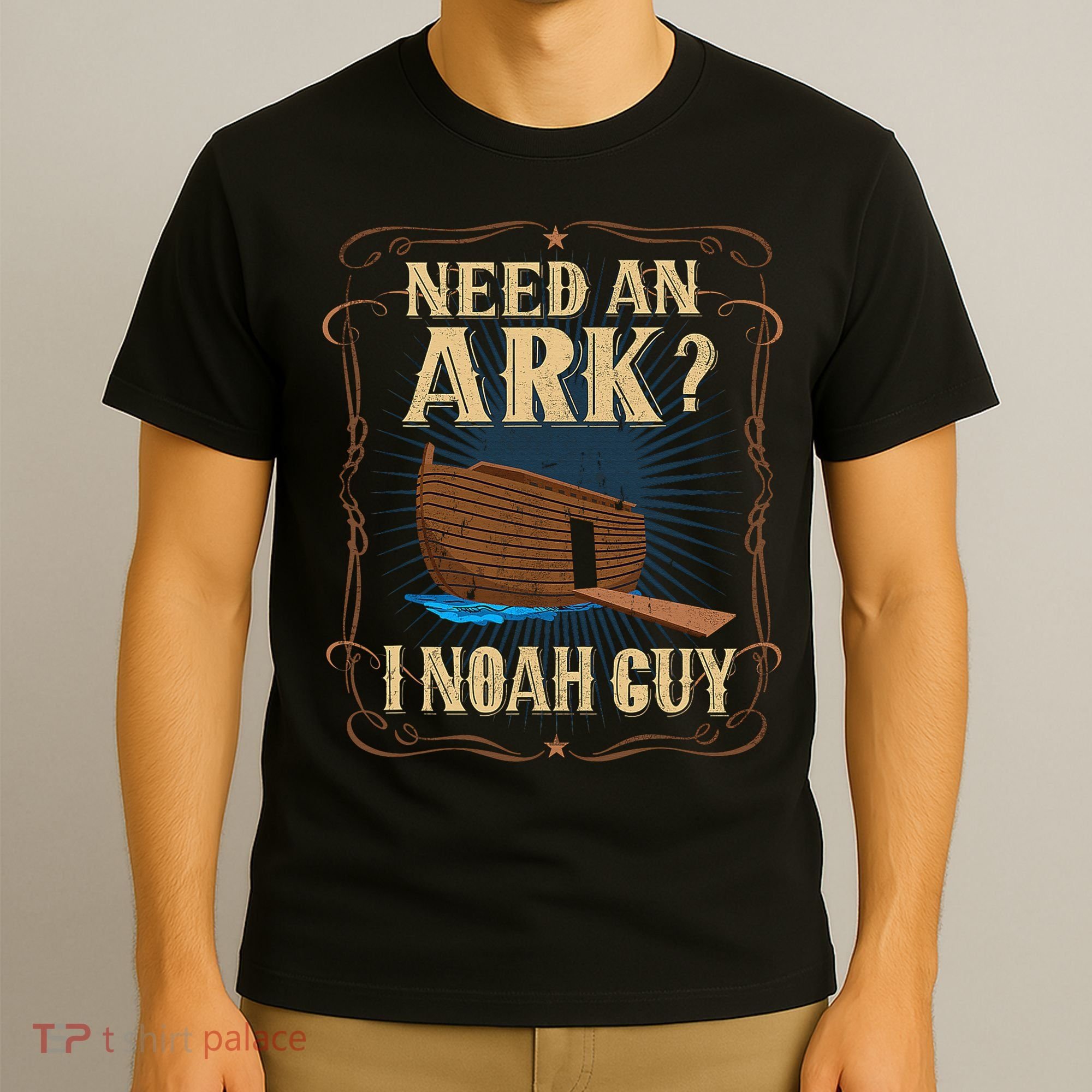 Need An Ark I Noah Guy Funny Christian Humor Bible Pun Boat  T-Shirt