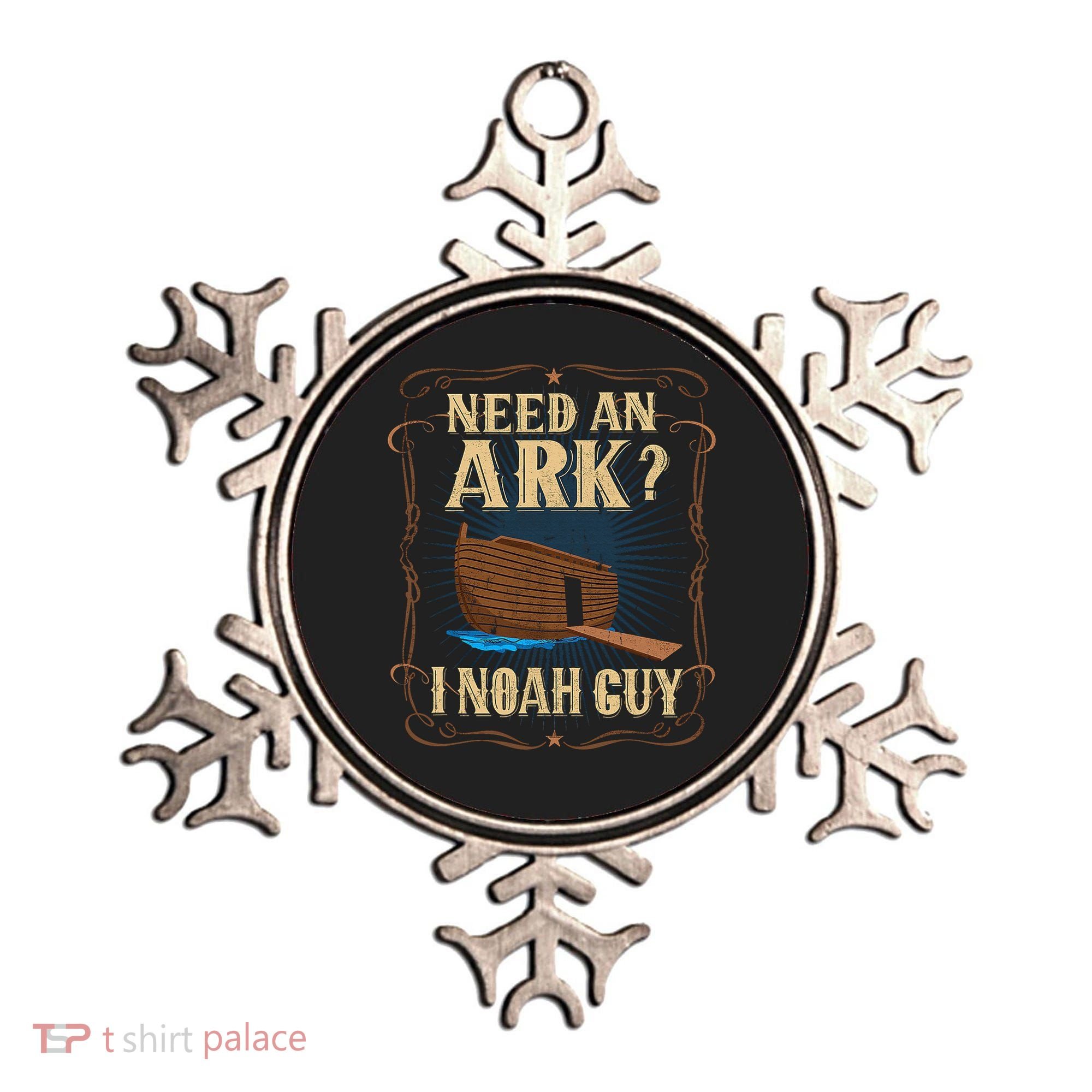 Need An Ark I Noah Guy Funny Christian Humor Bible Pun Boat  Ornament
