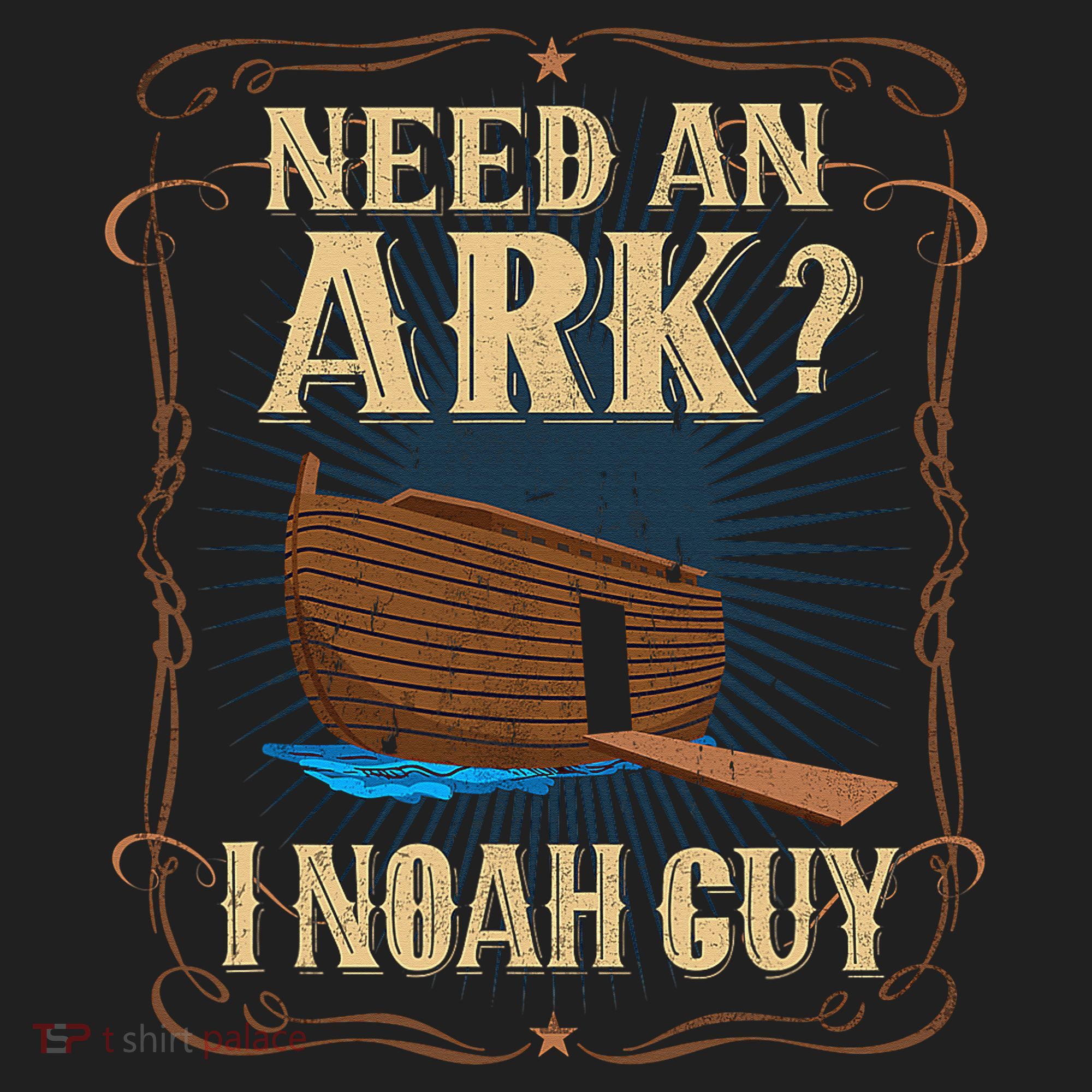 Need An Ark I Noah Guy Funny Christian Humor Bible Pun Boat  Golf Towel