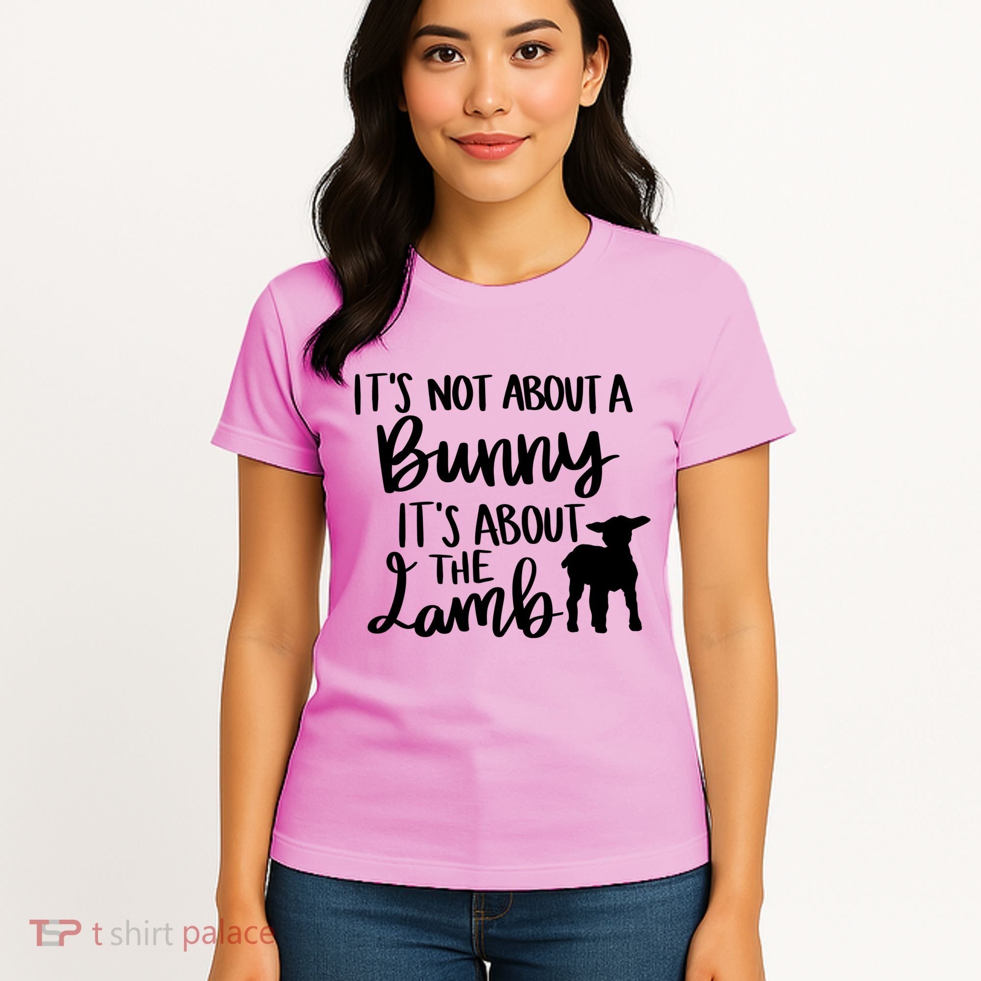 Not About A Bunny It's About The Lamb Women's T-Shirt