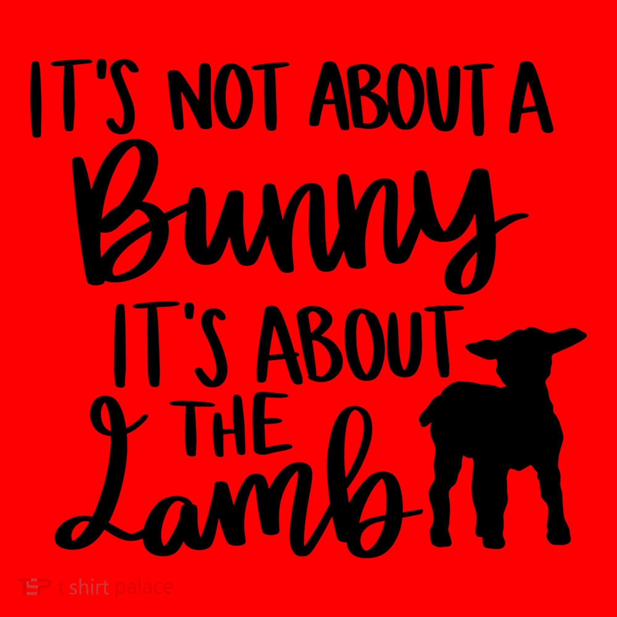 Not About A Bunny It's About The Lamb Santa Hat