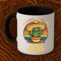 Nacho Average Apple Farmer Mexican Cinco De Mayo Farming Coffee Mug thumb 2