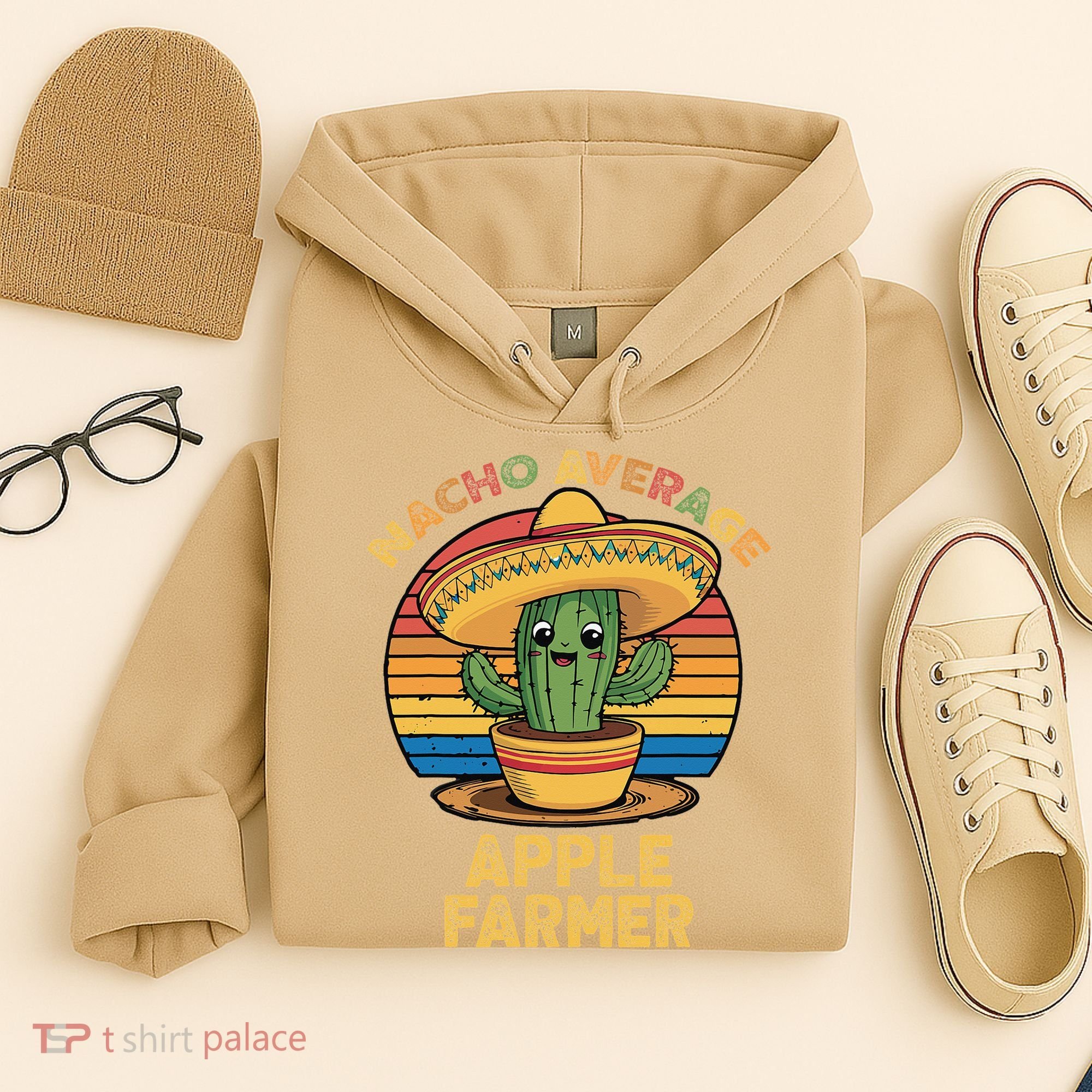 Nacho Average Apple Farmer Mexican Cinco De Mayo Farming Hoodie