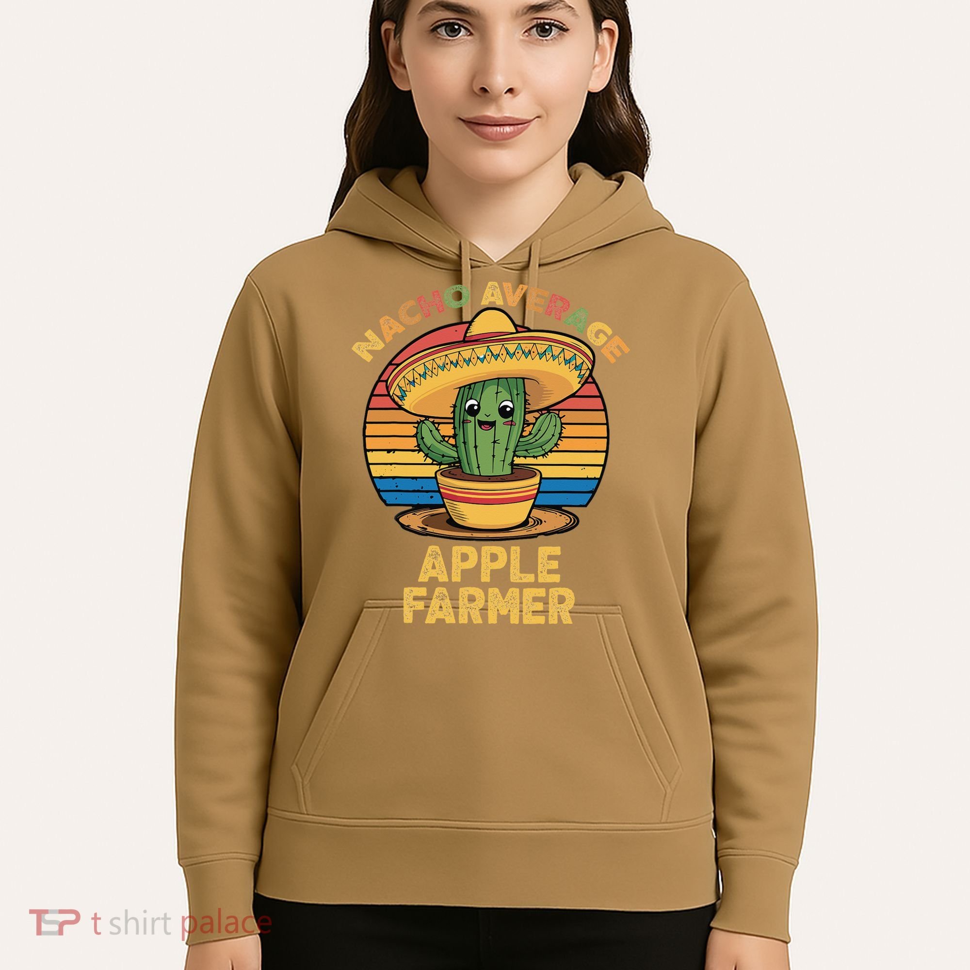 Nacho Average Apple Farmer Mexican Cinco De Mayo Farming Hoodie