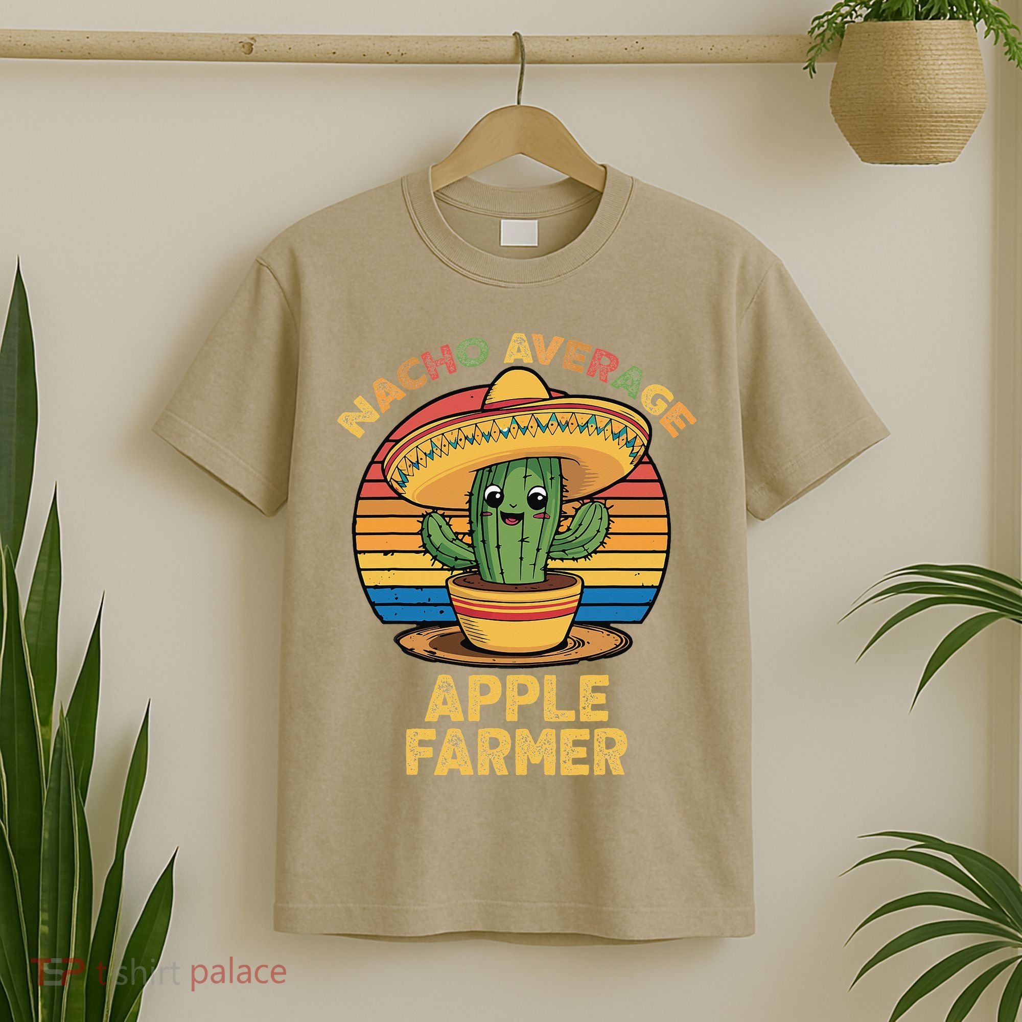 Nacho Average Apple Farmer Mexican Cinco De Mayo Farming T-Shirt
