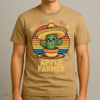 Nacho Average Apple Farmer Mexican Cinco De Mayo Farming T-Shirt thumb 3