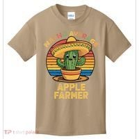 Nacho Average Apple Farmer Mexican Cinco De Mayo Farming Kids T-Shirt thumb 0