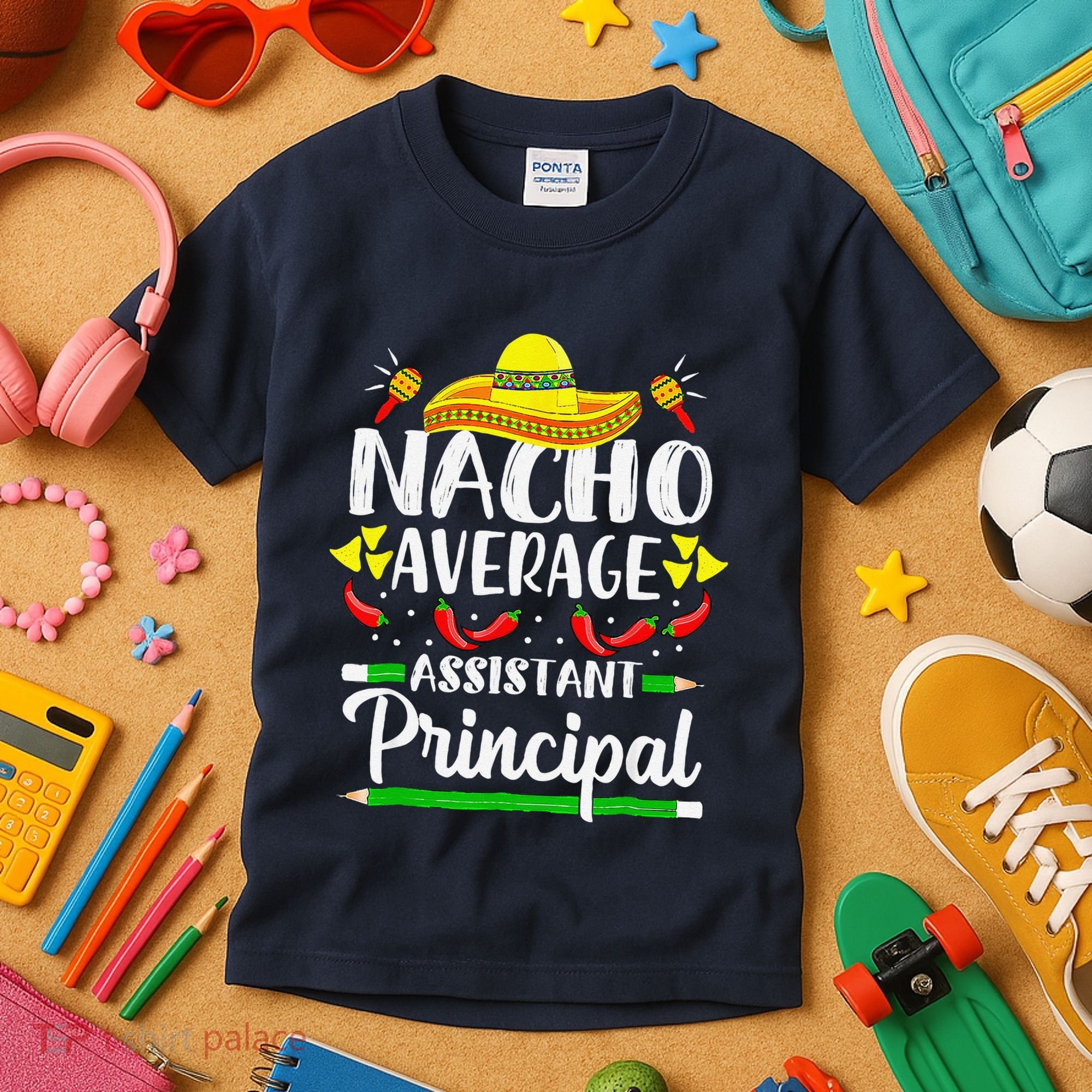 Nacho Average Assistant Principal Cinco De Mayo Teacher Kids T-Shirt