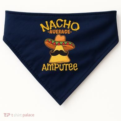 Nacho Average Amputee Mexican Amputation Cinco De Mayo Party USA-Made Doggie Bandana