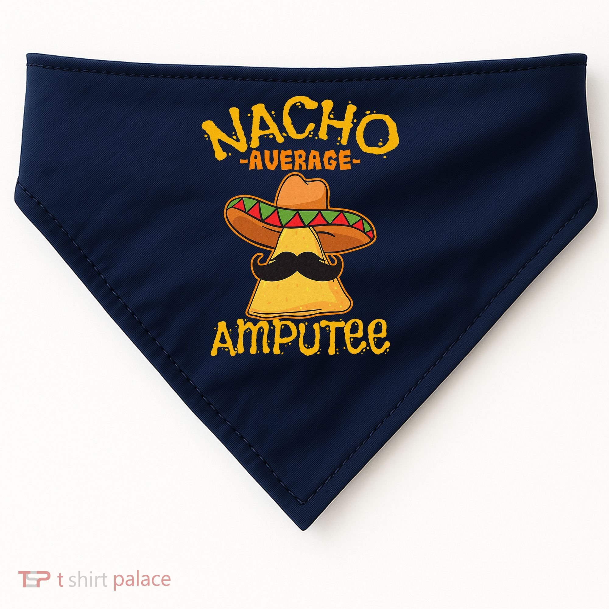 Nacho Average Amputee Mexican Amputation Cinco De Mayo Party USA-Made Doggie Bandana