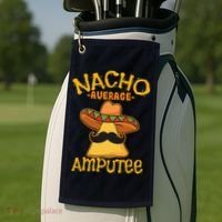 Nacho Average Amputee Mexican Amputation Cinco De Mayo Party Golf Towel thumb 2