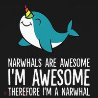Narwhals Are Awesome. I'm Awesome Therefore I'm a Narwhal Women's Hoodie thumb 2