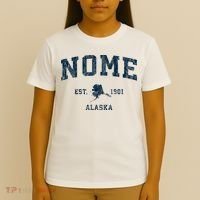 Nome Alaska Ak Vintage Sports T-Shirt thumb 4