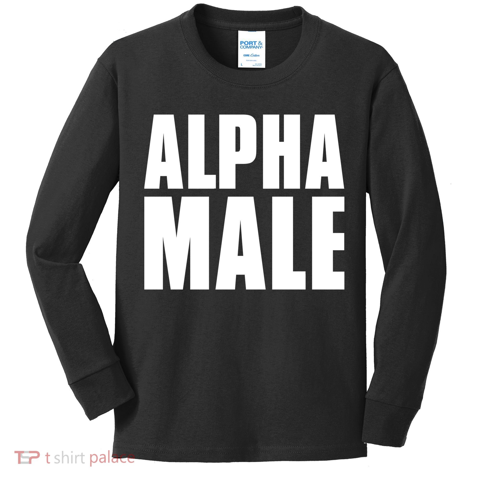 Nick Adams Alpha Male Kids Long Sleeve Shirt