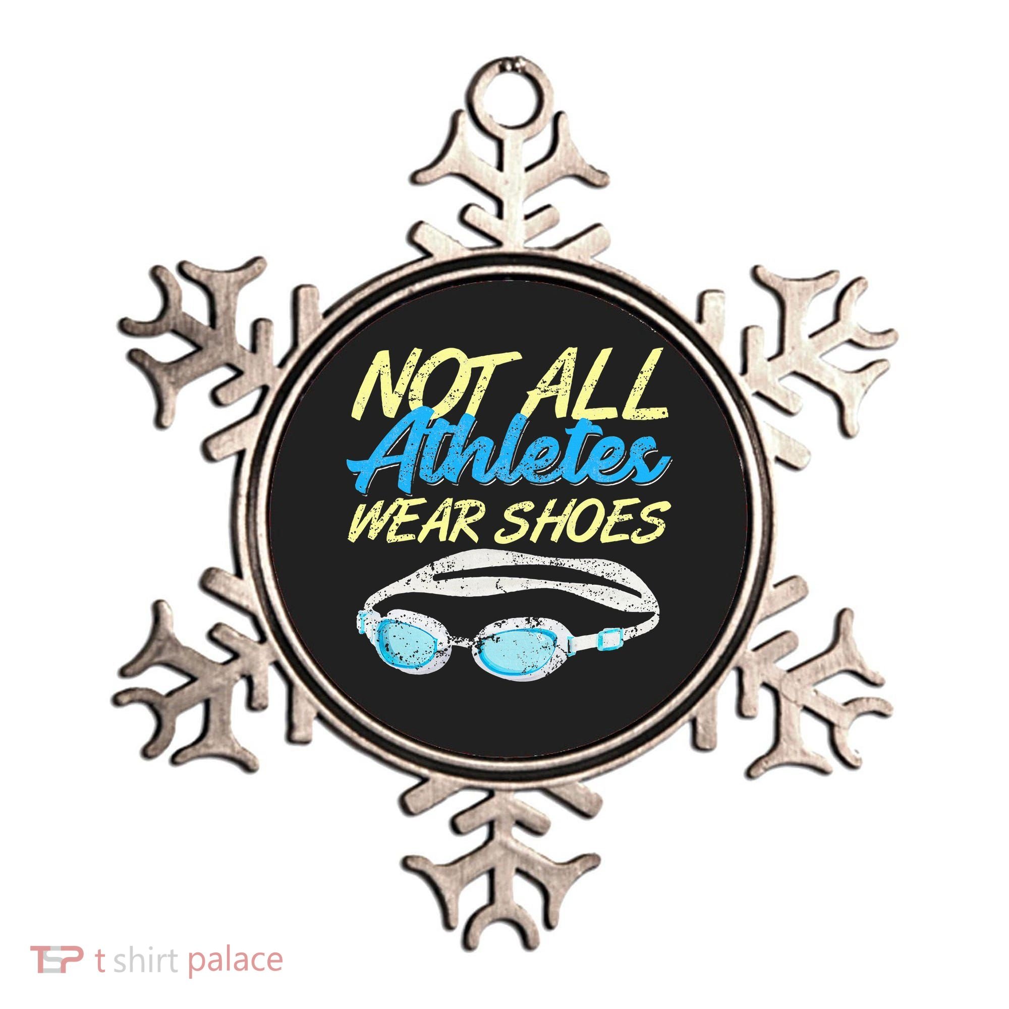 Not All Athletes Wear Shoes Fun Swimmers Team Swim Gift Ornament