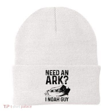 Need An Ark I Noah Guy Funny Christian Pastor Beanie
