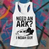 Need An Ark I Noah Guy Funny Christian Pastor Women's Tank Top thumb 3