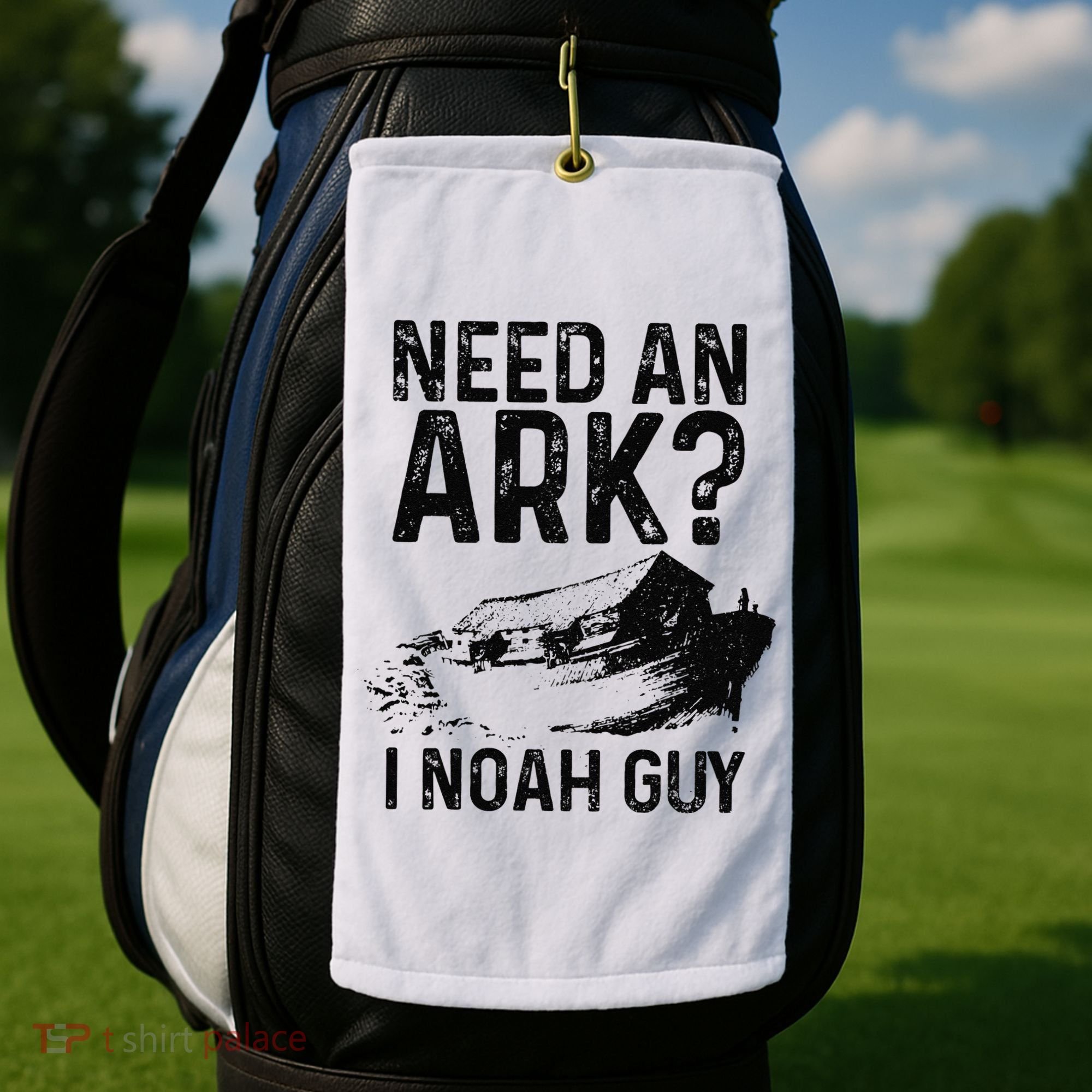Need An Ark I Noah Guy Funny Christian Pastor Golf Towel
