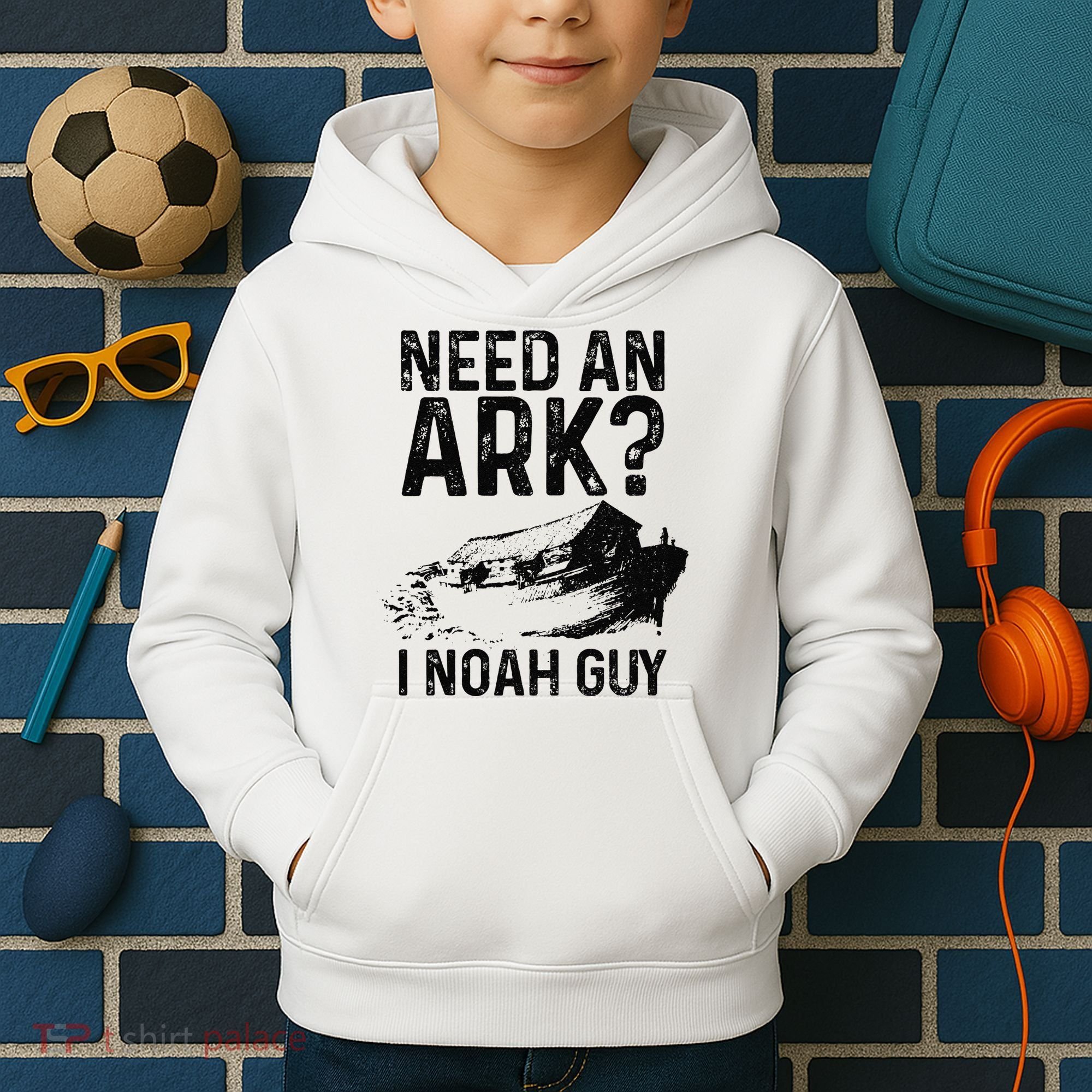 Need An Ark I Noah Guy Funny Christian Pastor Kids Hoodie