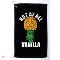 Not At All Vanilla Swinger Upside Down Pineapple Gift Golf Towel thumb 0