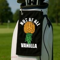 Not At All Vanilla Swinger Upside Down Pineapple Gift Golf Towel thumb 2