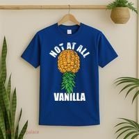 Not At All Vanilla Swinger Upside Down Pineapple Gift T-Shirt thumb 2