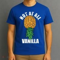 Not At All Vanilla Swinger Upside Down Pineapple Gift T-Shirt thumb 3