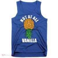 Not At All Vanilla Swinger Upside Down Pineapple Gift Tank Top thumb 0