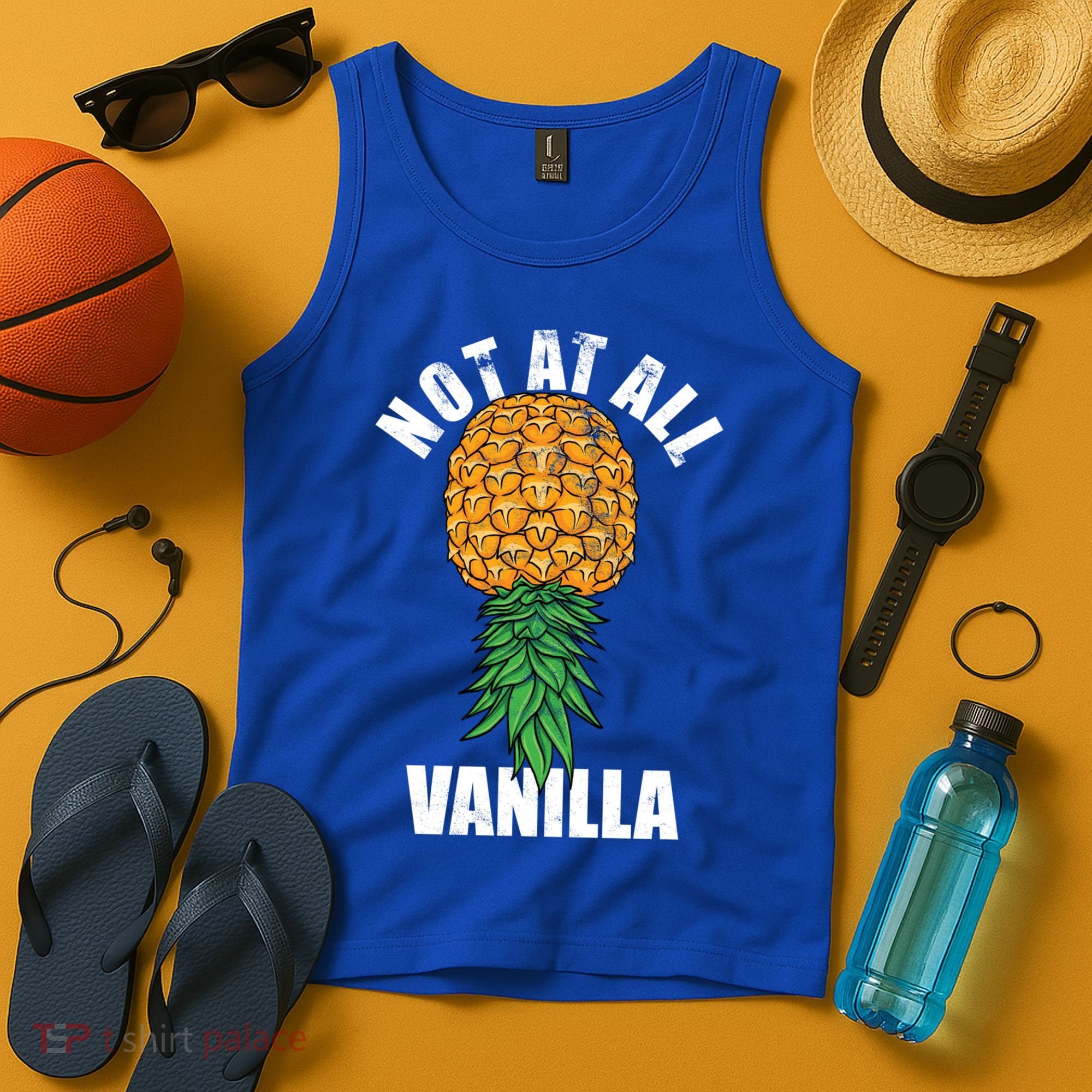 Not At All Vanilla Swinger Upside Down Pineapple Gift Tank Top