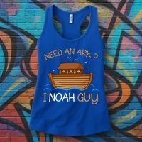 Need An Ark I Noah Guy Funny Biblical Noahs Ark Women's Tank Top thumb 3
