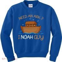 Need An Ark I Noah Guy Funny Biblical Noahs Ark Kids Sweatshirt thumb 0