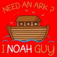 Need An Ark I Noah Guy Funny Biblical Noahs Ark Santa Hat thumb 1