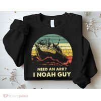 Need An Ark I Noah Guy Christian Jesus Retro Funny Sweatshirt thumb 2